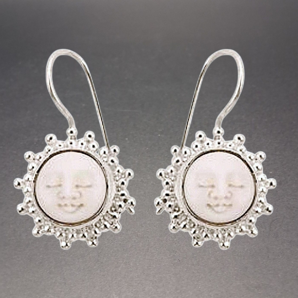 Handmade Sterling Silver Balinese Goddess Earrings 7.20 Grams